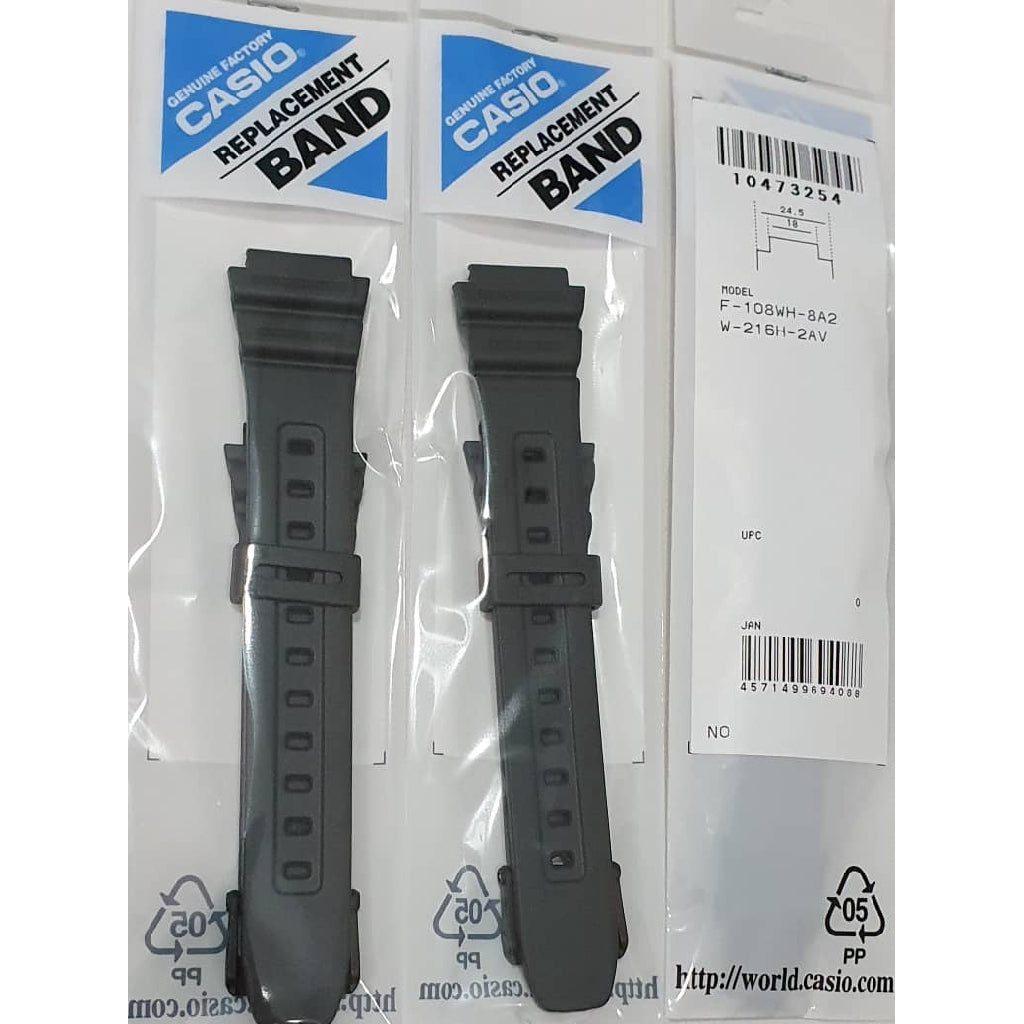 Genuine Casio W-216H Replacement Parts - BAND/RESIN