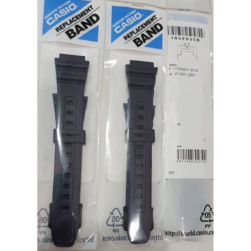 Genuine Casio W-216H Replacement Parts - BAND/RESIN