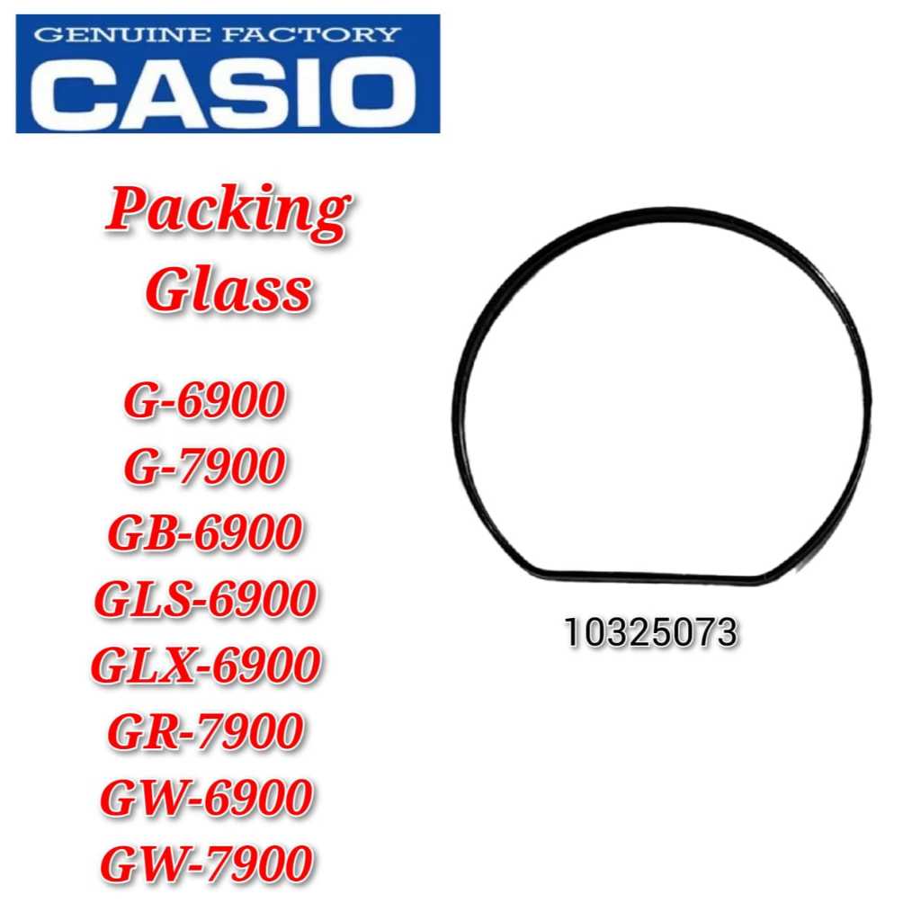 Casio G-Shock G-7900 / G-6900 / GLX-6900 Replacement Parts - PACKING/GLASS