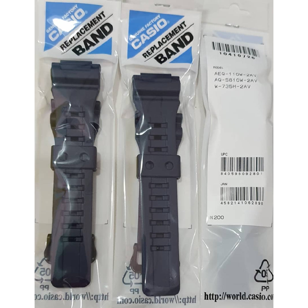 Genuine Casio W-735H-2AV Replacement Parts - BAND/RESIN