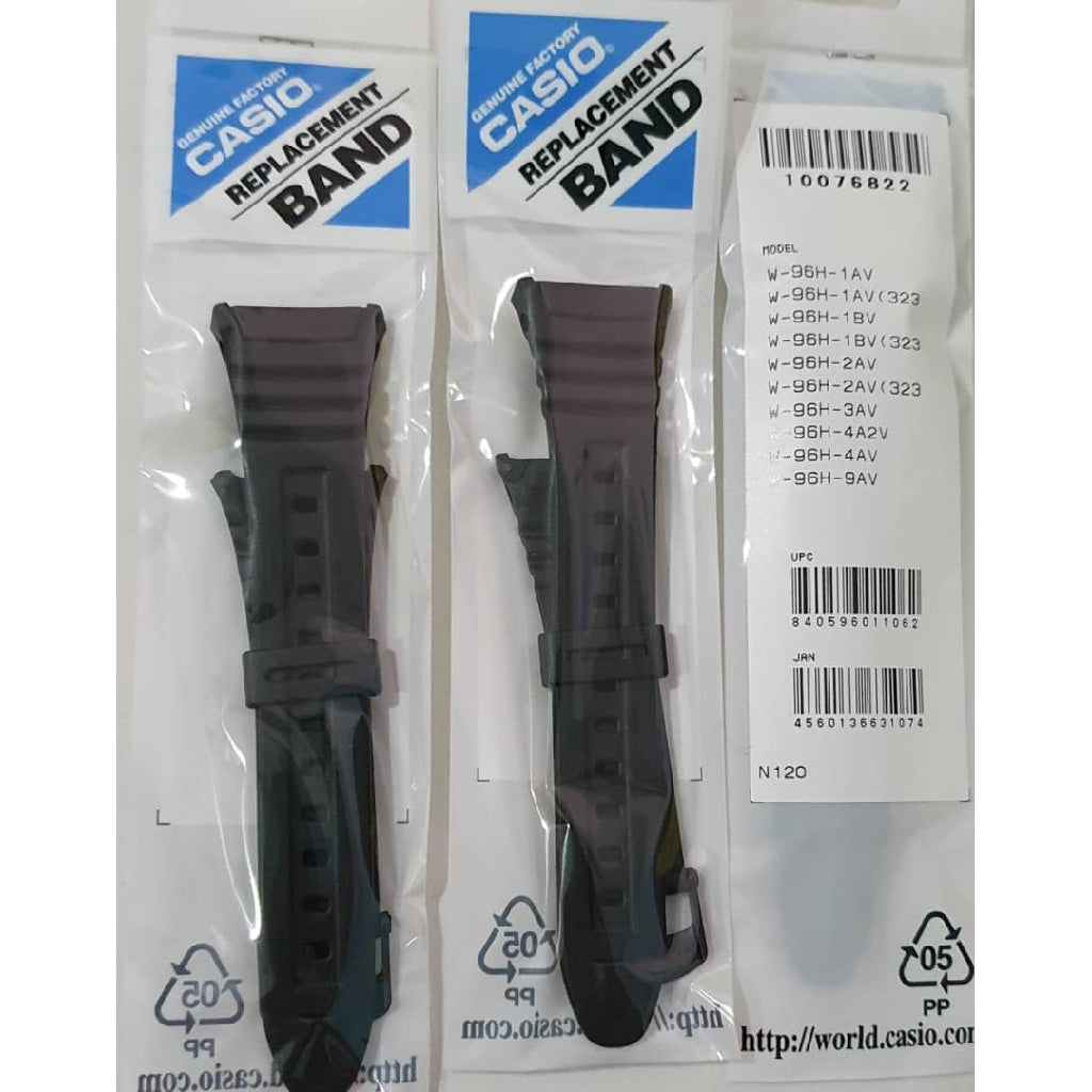 Casio Genuine W-96H Replacement Parts 19mm - BAND/RESIN