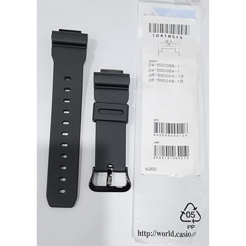 Original Casio DW-6900BB / DW-6900BW / GB-6900AA / GB-6900AB Replacement Parts -Band