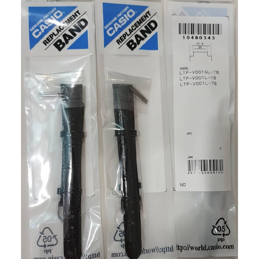 Genuine Casio LTP-V001L (14mm) Replacement Parts - BAND/LEATHER