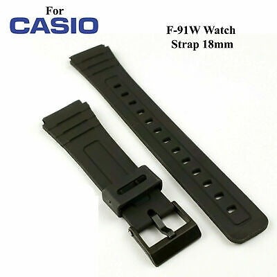 Genuine Casio F-105W / F-106W / F-91W / F-94W Replacement Parts - BAND/RESIN (71604002)