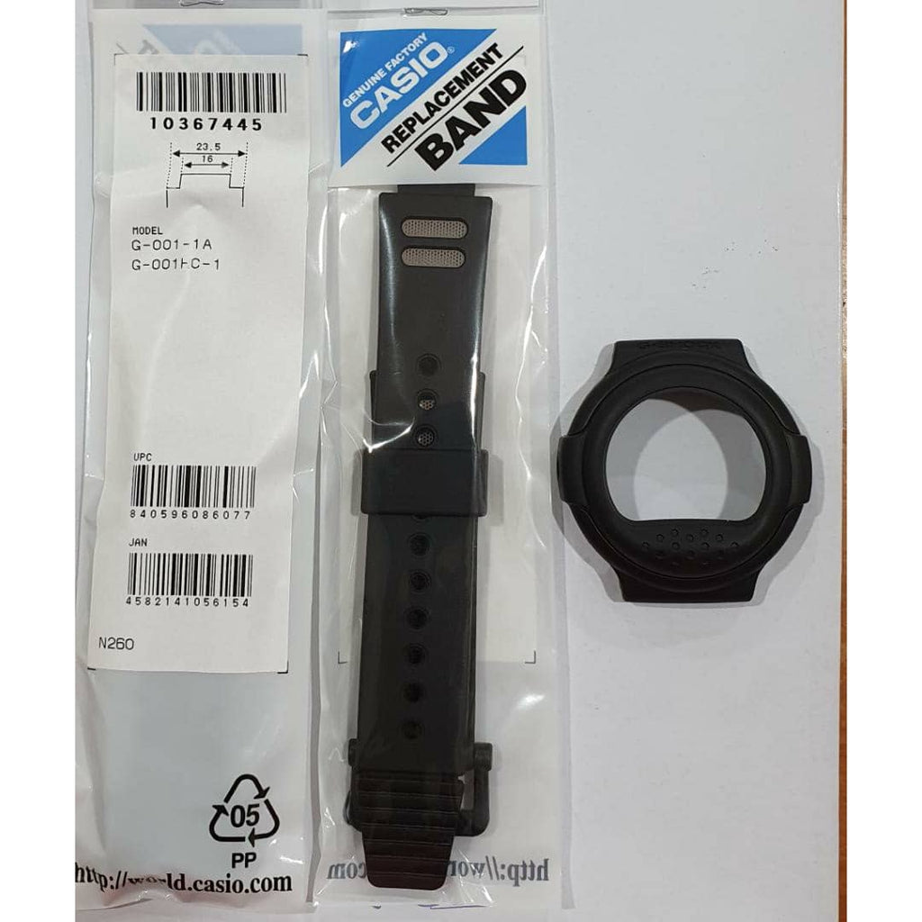 CASIO ORIGINAL G-SHOCK G-001-1A BAND AND BEZEL