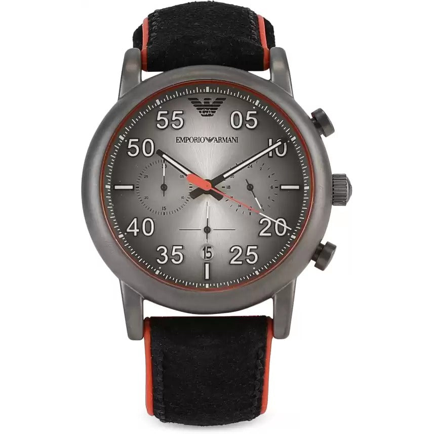 Emporio Armani Men's Three-Hand Gray Felt Watch AR11174