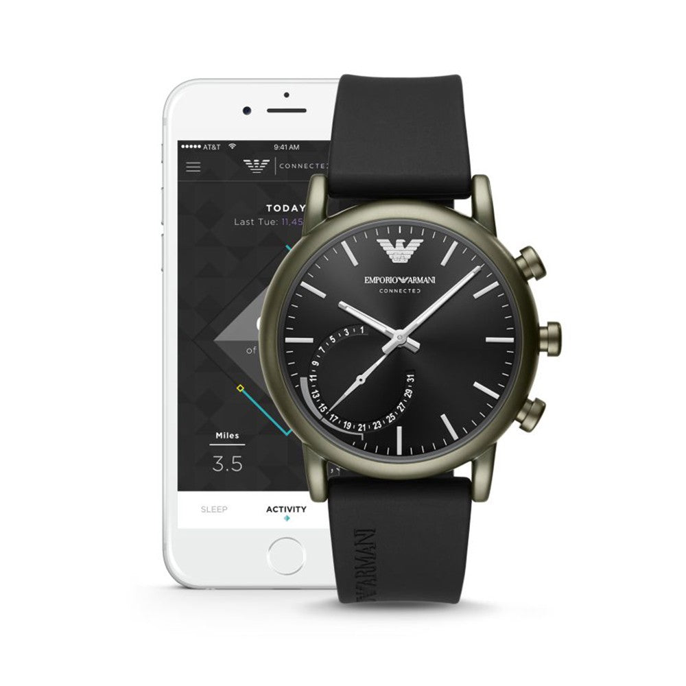 Emporio Armani Luigi Black Smart Watch ART3016