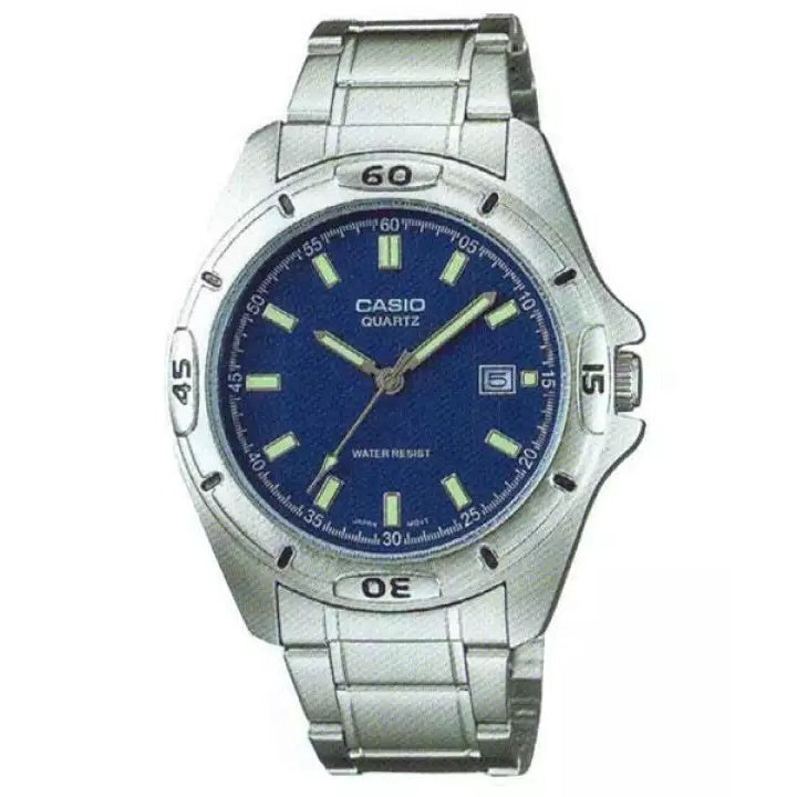 Casio MTP-1244D Men Analog Date Functioning Stainless Steel