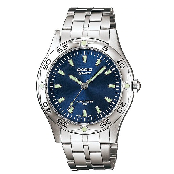 Casio MTP-1243D Men Analog Luminous Stainless Steel