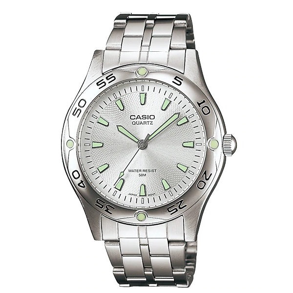 Casio MTP-1243D Men Analog Luminous Stainless Steel