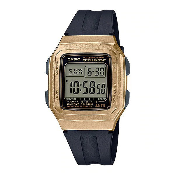 Casio Standard Digital Black Resin Band Watch F-201WAM / F-201WA