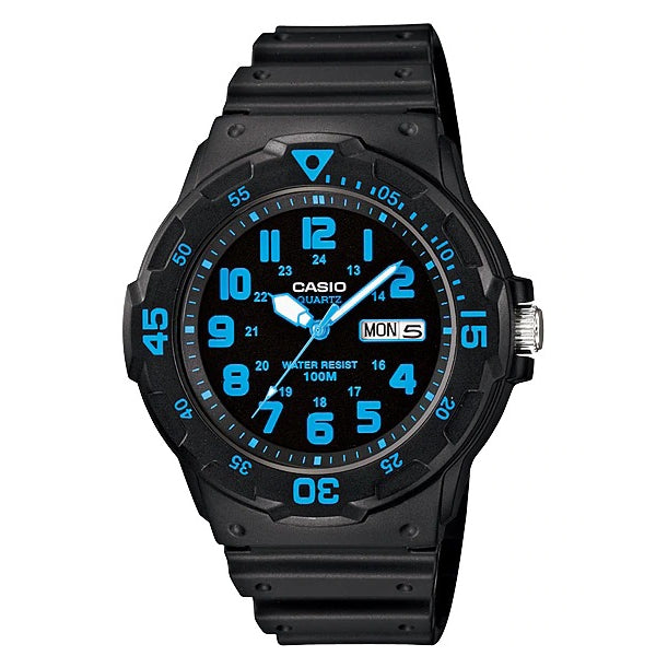 Casio Men's MRW-200H-3B Men's Analog Diver Style Watch 100m Analog Resin