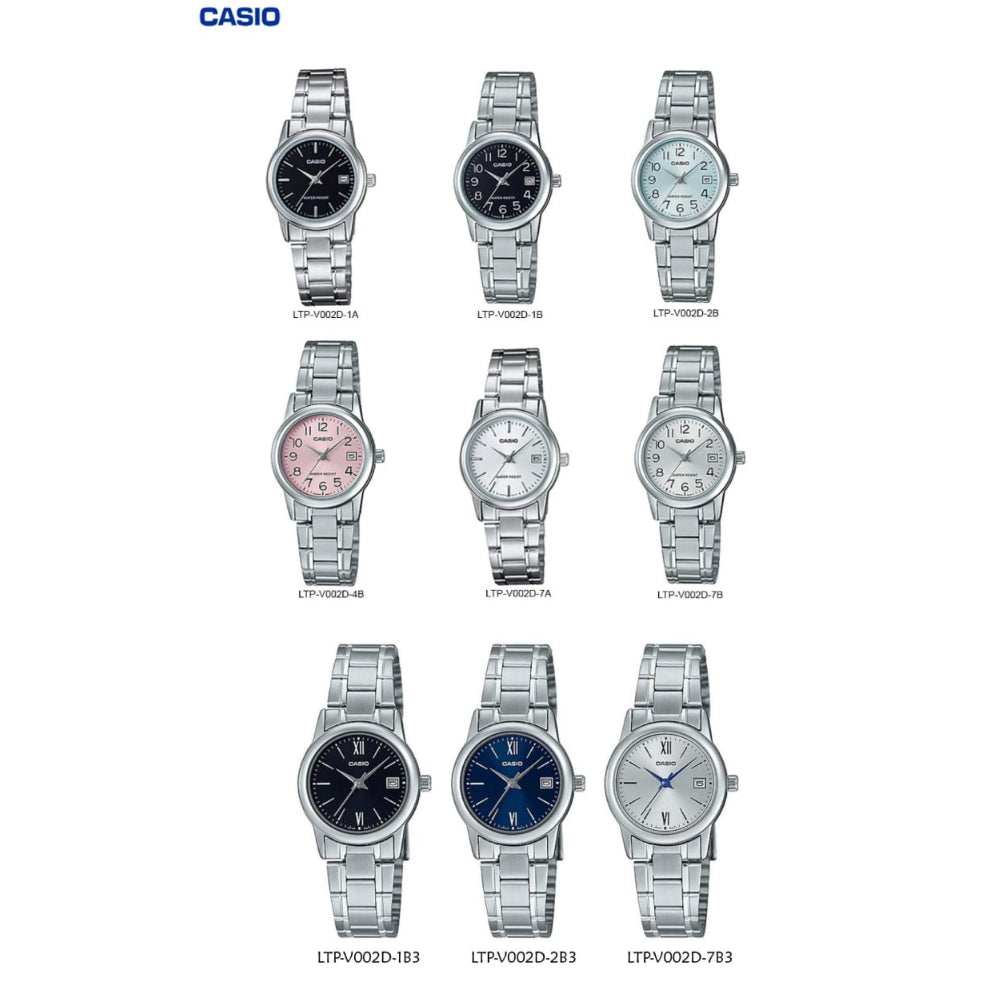Casio LTP-V002D-1B Women's Analog Date Display