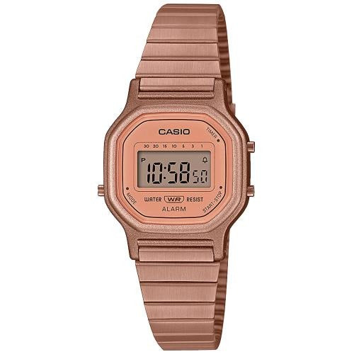 Casio Vintage LA-11WR-5A Rose Gold Stainless Steel Band Men Watch / Women Watch