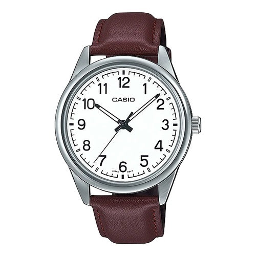 Casio MTP-V005L-7B4 Men's Leather Dress Watch