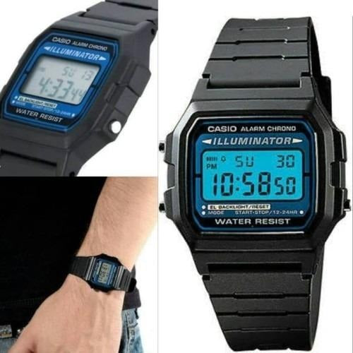 Casio F-105W-1A VINTAGE SERIES Digital Black Resin Watch..