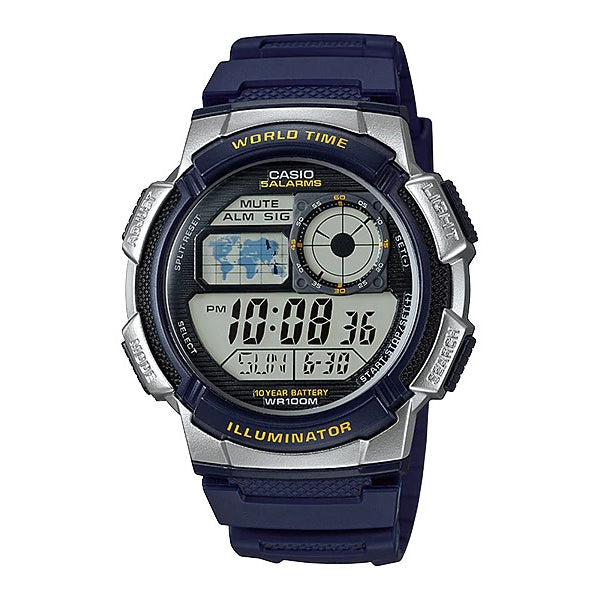 Casio AE-1000W-2AV Men's Digital with Resin Band Sports Watch