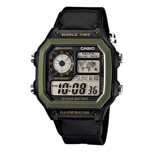 Casio Casio General AE-1200WH Black Resin Band Men Watch AE-1200WHB / AE-1200WHD /AE-1300WH