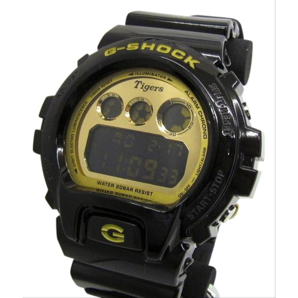 CASIO G-SHOCK Watch DW-6900BTG-1JR Hanshin Tigers Collaboration Double Name 80th Anniversary 80TH Third Eye Black Gold M