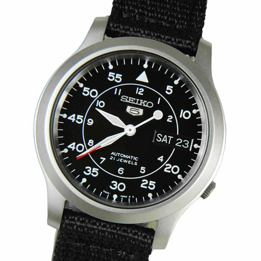 SEIKO 5 MILITARY AUTOMATIC WATCH WITH CANVAS STRAP SNK805K2 / SNK803K2 / SNK807K2 /SNK809K2