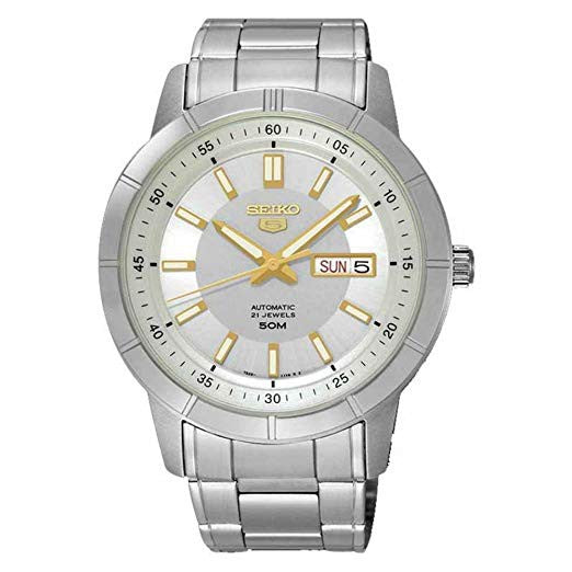 SEIKO 5 AUTOMATIC SNKN55K1 STAINLESS STEEL MEN'S SILVER WATCH