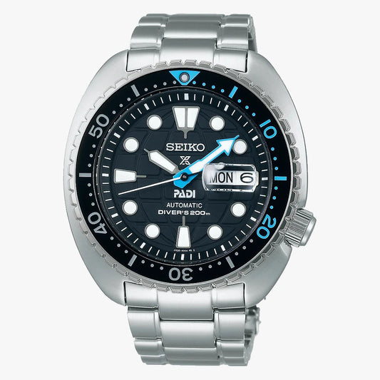 Seiko Prospex SRPG19K1  PADI King Turtle Divers 200M Stainless Steel Watch .
