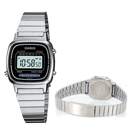 Casio Ladies Black Vintage Watch LA670WD-1 / LA670WD-1D ..