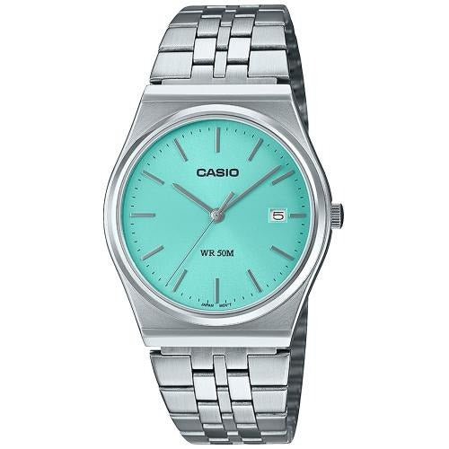 Casio General MTP-B145D-2A1 Silver Stainless Steel Band Men Watch
