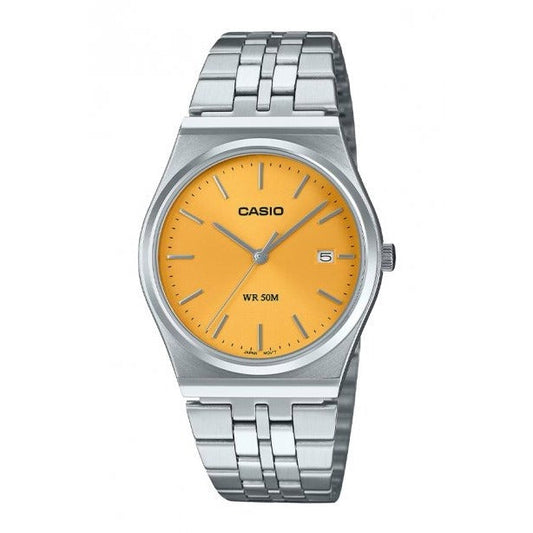 Casio General MTP-B145D-9A Silver Stainless Steel Band Men Watch