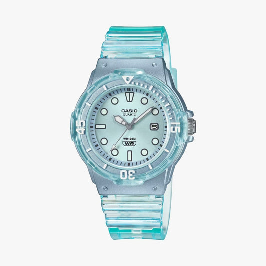 Casio General LRW-200HS-2E Transparent Resin Band Kids Watch - LRW-200