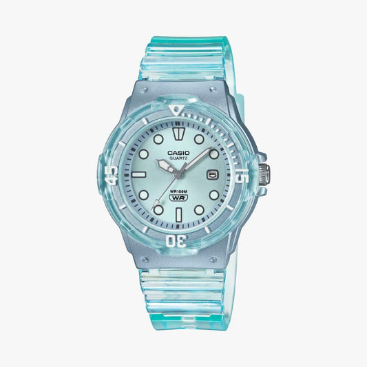 Casio Casio General LRW-200HS-2E Transparent Resin Band Kids Watch - LRW-200