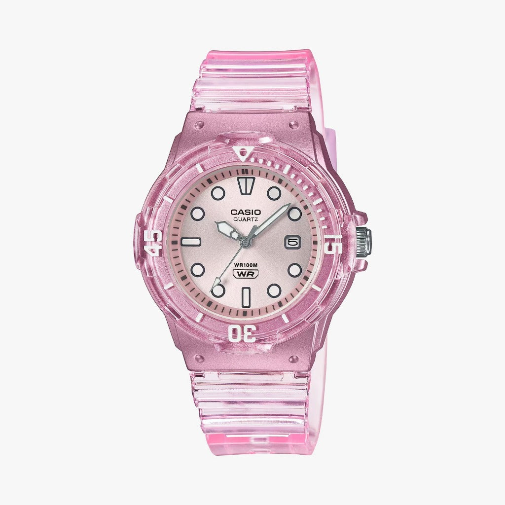 Casio Casio General LRW-200HS-4E Transparent Resin Band Kids Watch - LRW-200