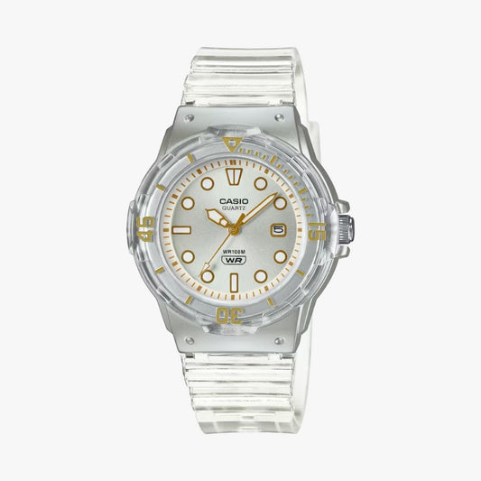 Casio General LRW-200HS-7E Transparent Resin Band Kids Watch - LRW-200
