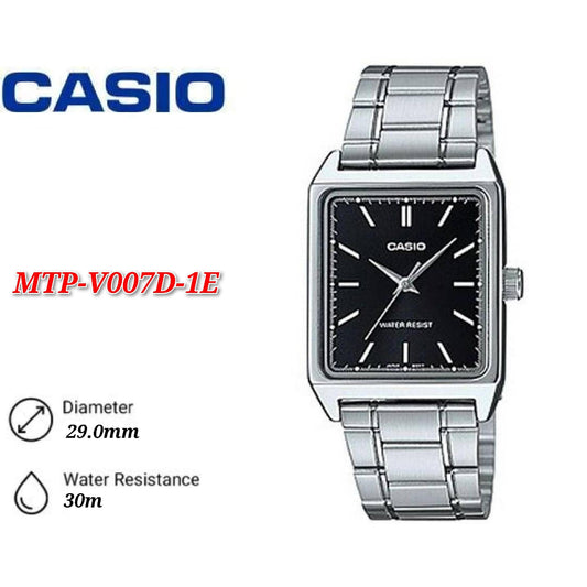 CASIO Stainless Steel Watch MTP-V007D-1E for Men (Analog)