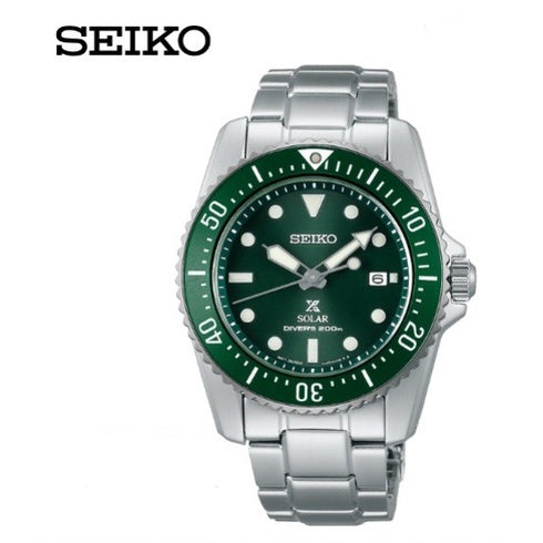 Seiko Prospex SNE583P1 Compact Solar Power Scuba Diver's Sapphire Crystal Glass Stainless Steel Men's Watch