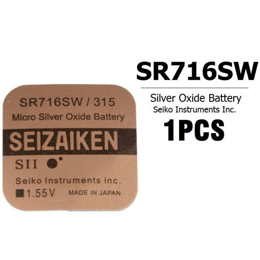 SEIZAIKEN 315 SR716SW GENUINE SEIKO JAPAN CELL 1.55V BATTERY SR716 SR 716 ..