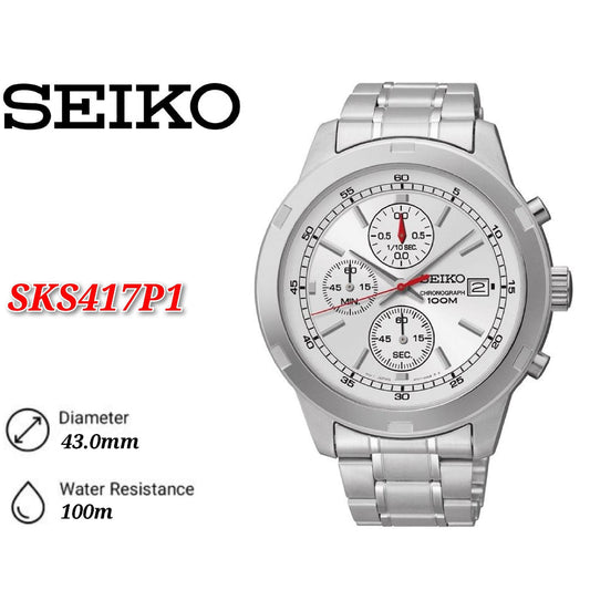 Seiko Chronograph SKS417 SKS417P1 SKS417P Men's Watch