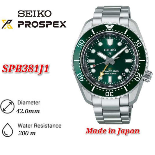 Seiko SPB381J1 Prospex 1968 Diver’s Modern Re-interpretation GMT 200m Automatic Divers Watch -SPB381