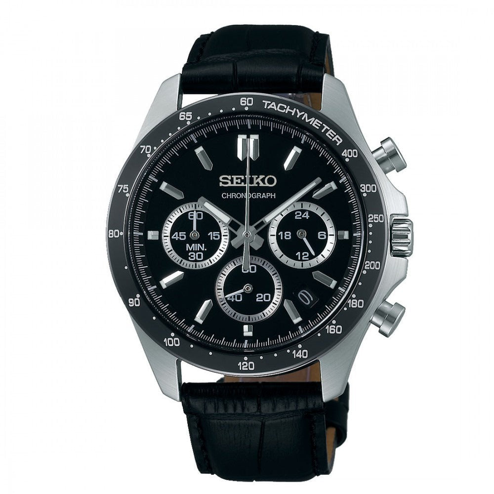 Seiko Spirit JAPAN EDITION Chronograph SBTR021 Quartz Men's Watch Leather band