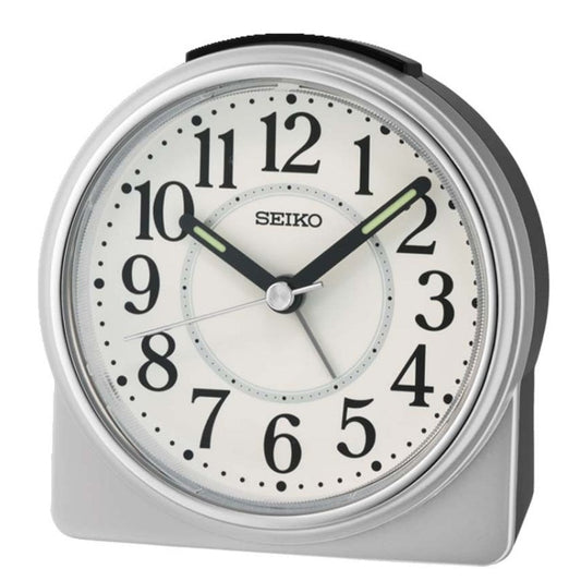 SEIKO Quiet Sweep Snooze Light Lumibrite Beep Alarm Clock QHE198S