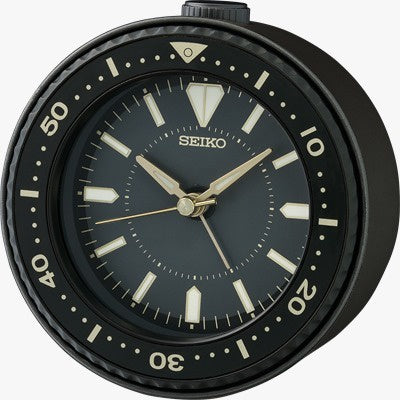 SEIKO Quiet Sweep Lumibrite Beep Alarm Diver Clock Light QHE184AL