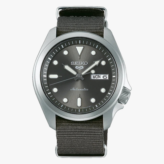 Seiko 5 Sports Superman SRPE61K1 Automatic 100M Grey Dial Nylon Strap Gents Watch