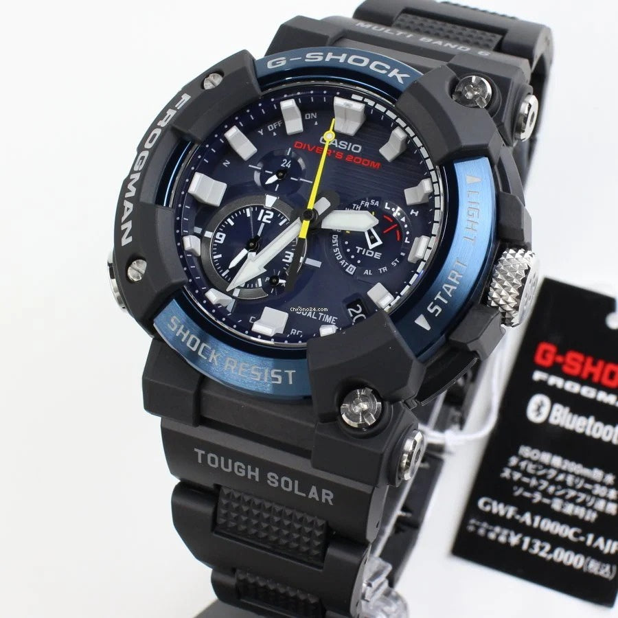 (Japan Set) Casio G-Shock GWF-A1000C-1A /  GWF-A1000C-1AJF  MASTER OF G Series FROGMAN Analog Diving Watch