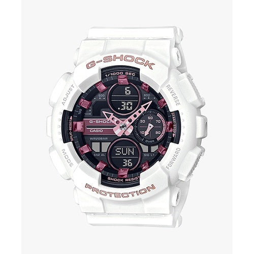 Casio G-Shock GMA-S140M-4A / GMA-S140M-7A Analog Digital Black Dial Resin Watch GMA-S140