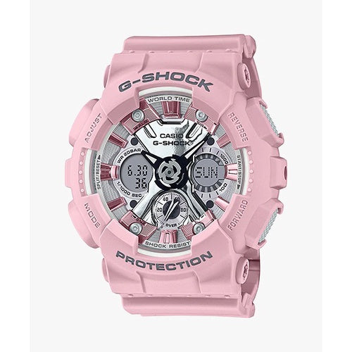 Casio G-Shock GMA-S120NP-4A Neo Punk Analog-Digital Pink Resin Watch GMA-S120NP