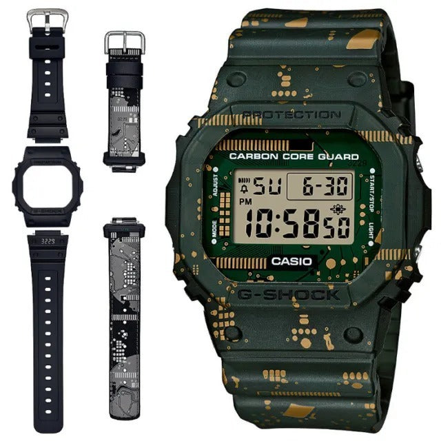 (ASIA SET) CASIO G-SHOCK DWE-5600CC-3 comes with a replaceable bezel and band - DWE-5600CC