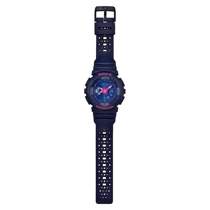 Casio Baby-G BA-110PP Punching Series Neon Multicolour Dial Strap -BA-110-2A