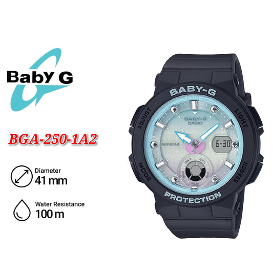 Casio Baby-G BGA-250-1A2 Beach Traveler Series Ladies Watch - BGA-250