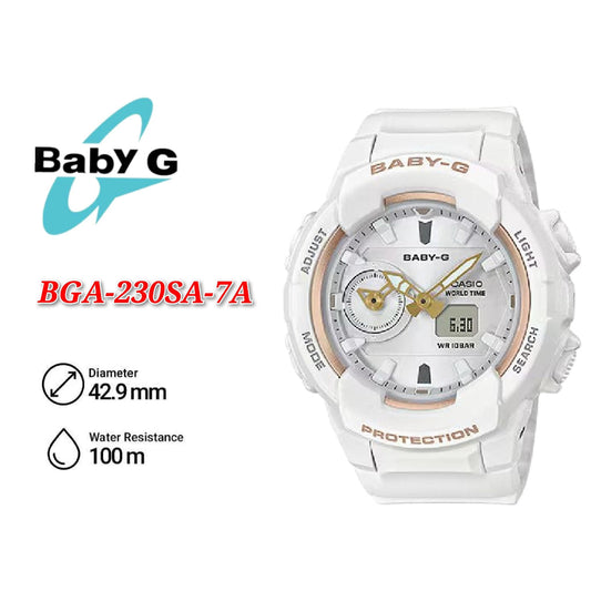 Casio Baby-G BGA-230SA-7A Standard Analog Digital Ladies Watch BGA-230