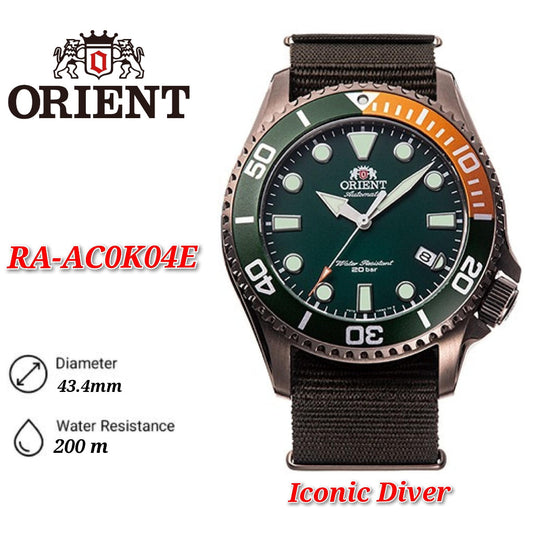 Orient Sports RA-AC0K04E 70th Anniversary Automatic 200m Green Dial Diver Watch